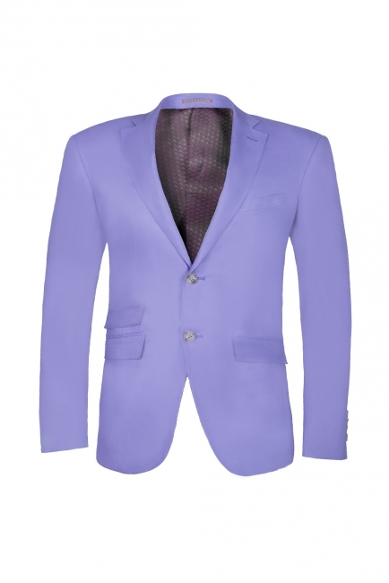 Lavender Peak Lapel Bespoke Back Vent Two Button Casual Suit UK