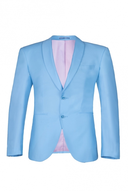 Custom Made Pool Shawl Lapel Two Button Single Breasted UK Wedding Suits