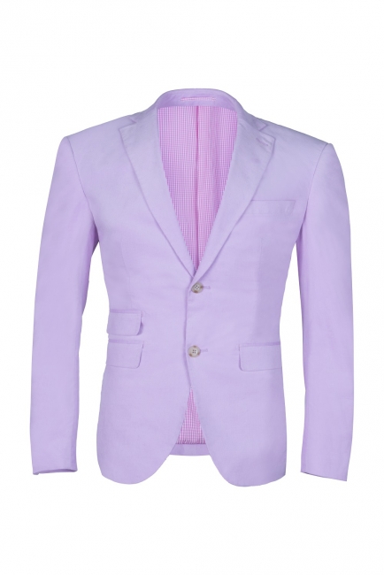 Custom Made Bespoke Lavender Peak Lapel Single Breasted UK Wedding Suit