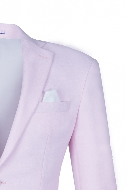 Candy Pink High Quality Single Breasted Peak Lapel UK Wedding Suit
