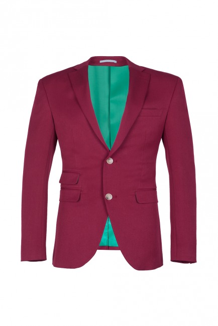 Burgundy High Quality Stylish Design Peak Lapel Single Breasted UK Wedding Suit