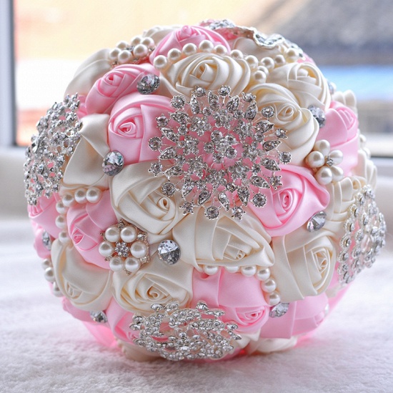 Stunning Beading Wedding Bouquet UK in Multiple Colors_3