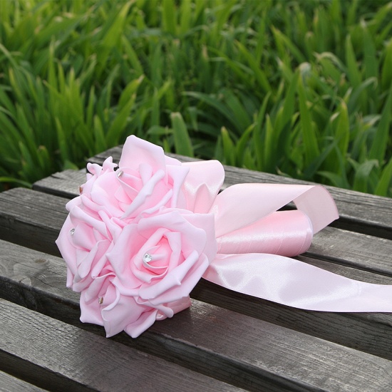 Simple Silk Rose Wedding Bouquet UK in Multiple Colors_3