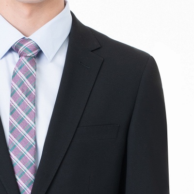 Slim Fit Peak Lapel Two-piece Suit Two Button Casual Suits UK_4