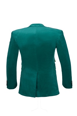 Customize Bespoke Single Breasted Peak Lapel Turquoise Groomsman UK Suits_5