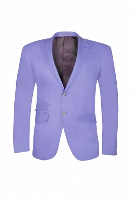 Lavender Peak Lapel Bespoke Back Vent Two Button Casual Suit UK_1