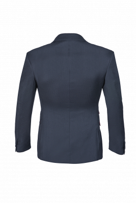 Breasted Black Peak Lapel Two Button Single Slim Fit Classic Men Suits UK_5