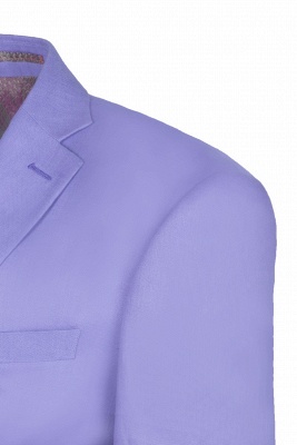 Lavender Peak Lapel Bespoke Back Vent Two Button Casual Suit UK_5