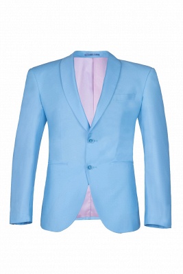 Custom Made Pool Shawl Lapel Two Button Single Breasted UK Wedding Suits_1