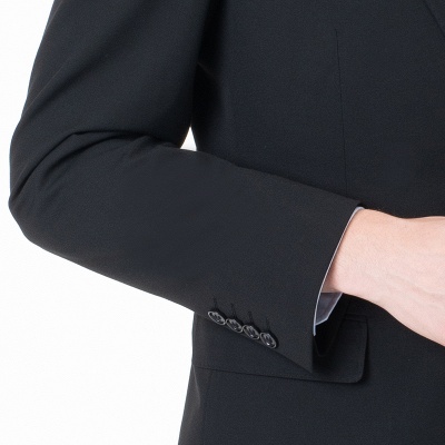 Slim Fit Peak Lapel Two-piece Suit Two Button Casual Suits UK_3