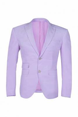 Custom Made Bespoke Lavender Peak Lapel Single Breasted UK Wedding Suit_1