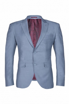 High Quality Sky Blue Two Button Single Breasted Slim Fit UK Wedding Suit_2