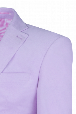 Custom Made Bespoke Lavender Peak Lapel Single Breasted UK Wedding Suit_5