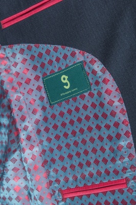 Breasted Black Peak Lapel Two Button Single Slim Fit Classic Men Suits UK_6