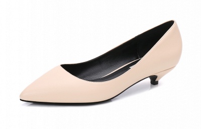 Woman Pointed Toe Kitten Heel Wedding Shoes UK_4