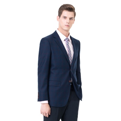 Peak Lapel Two Button Single Breasted Slim Fit Two-piece Suit_2