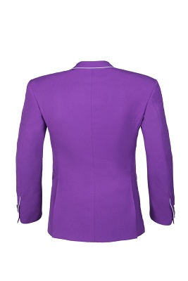 Lilac Latest Design Peak Lapel Single Breasted Two Button UK Wedding Suit_5