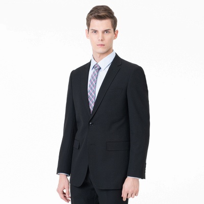 Slim Fit Peak Lapel Two-piece Suit Two Button Casual Suits UK_5