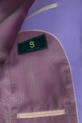Lavender Peak Lapel Bespoke Back Vent Two Button Casual Suit UK_3