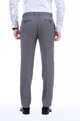 Gray Stylish Design Peak Lapel British Men Suits UK | Custom Made Two Pocket UK Wedding Suit_9