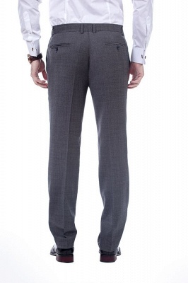 New Dark Grey Windows Slim Fit Custom Suits For Man | Customize Single Breasted Peak Lapel Groomsman_8