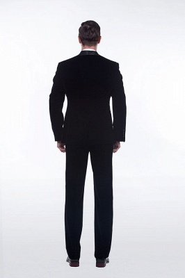 Black Velvet Shawl Collar High Quality Custom British Men Suit | Latest Design One Button Groomsman UK Wedding Suit_4