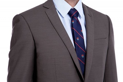 New Single Breasted Tailored Men Business Suit | Slim Fit 3 Pocket Peak Lapel Groomsman Custom Suits For Man_5