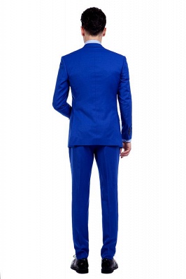 High Quality Royal Blue Single Breasted Custom Suit | Peak Lapel Two Buttons Casual Suit Groomsman_5