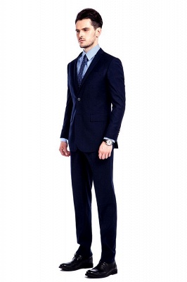 Navy Blue Notched Lapel 3 Pocket High Quality Suit for Men | New Arriving Single Breasted Slim Fit Best BestmansBritish Men Suit_3