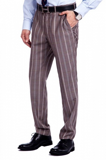 Bespoke Stripe Tailored Double Breasted 2 Piece Suits | Peak Lapel 3 Pocket Customized suit UK For Men_8