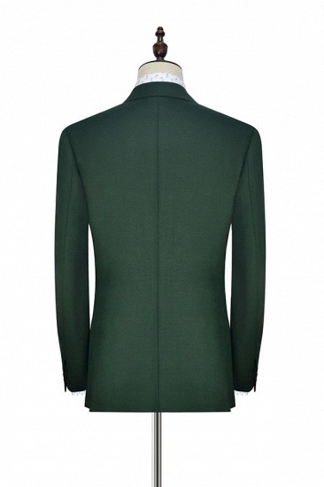 Green Double Breasted Tailored Suit UK For Formal | Peaked Lapel 3 Pockets Custom Made Causal Suit_4