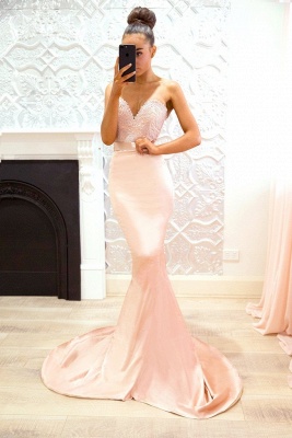 Cute Sweetheart Lace Maid of Honor Dress | Sexy Trumpt Bridesmaid Dress_1