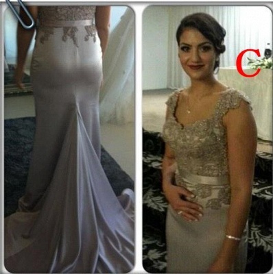 Applique Elegant Sash Bridesmaid Dresses UK Charming Satin Glorious Wedding Gowns_3