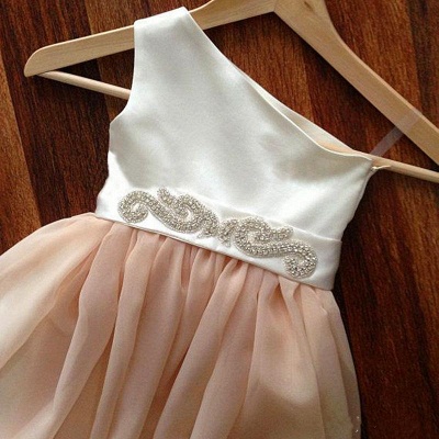 Cute Cap Sleeve Tulle Princess UK Flower Girl Dress | Bowknot Girls Pageant Dress_3