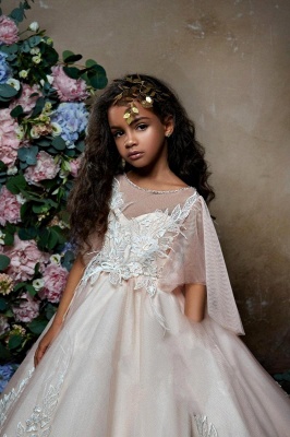 Cute Princess UK Flower Girl Dress | Zipper Girls Pageant Dress_3