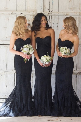 Sweetheart Pretty Cheap Bridesmaid Dresses UK Lace Spring Maid Of Honor Dresses Online_1