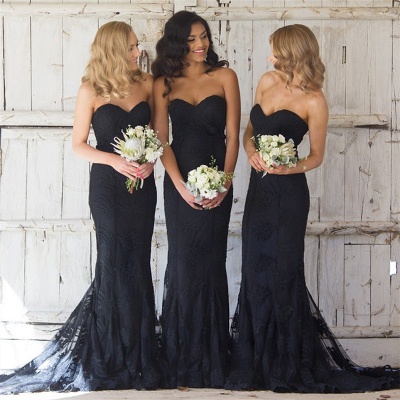 Sweetheart Pretty Cheap Bridesmaid Dresses UK Lace Spring Maid Of Honor Dresses Online_5